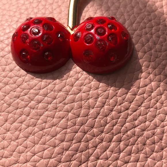 Pink top handle crossbody purse - Picture 7 of 7